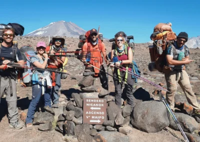 ASCENSO AL VOLCÁN DEL MAIPO 5264 msnm